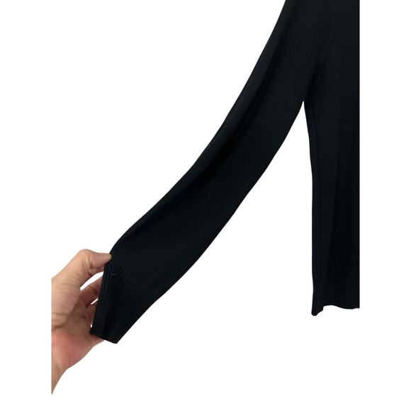 Siani Milano Black Lace Embellished Collared Sweater Size Medium Dainty Feminine - Picture 7 of 10